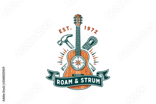 Compass Guitar Explorer Emblem