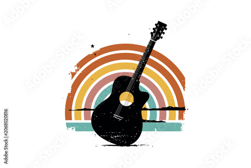 Sunset Acoustic Guitar Spirit