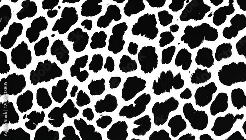 black ink leopard pattern texture