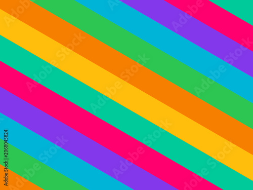 Bold Diagonal Stripe Bands Abstract Colorful Background