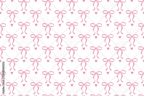 Repeating Pink Palm Tree Pattern on White Background Minimalist Seamless Design