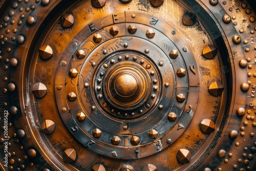 Retro Steampunk Safe, Security and Protection Unit, Generative AI Illustration