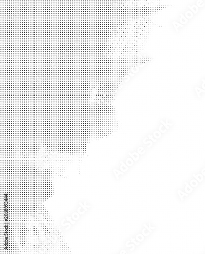 Abstract halftone pattern background with small triangles, vector design element