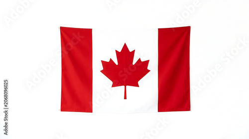 Canadian National Flag Fabric Texture