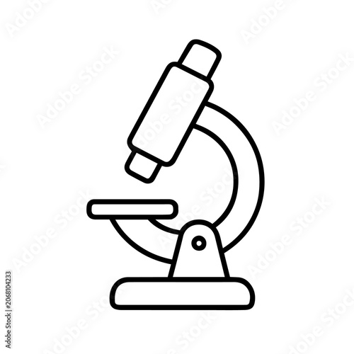 Bild auf Leinwand microscope isolated on white background