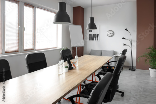 Interior of meeting room wi...