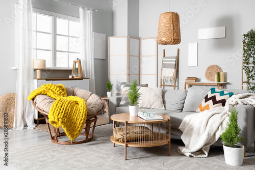 Interior of living room wit...