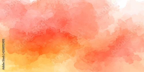 Photos Abstract Watercolor Bloom A vibrant explosion of watercolor hues, blending soft oranges, warm yellows, and delicate pinks, creates an abstract visual tapestry evoking warmth and creativity