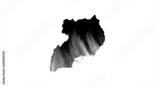 Uganda Black map stain video 4K