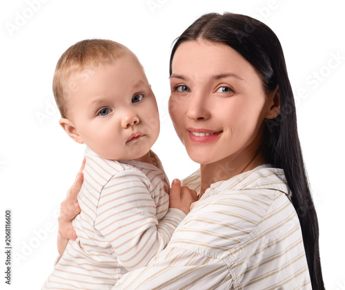 Young mother with her littl...