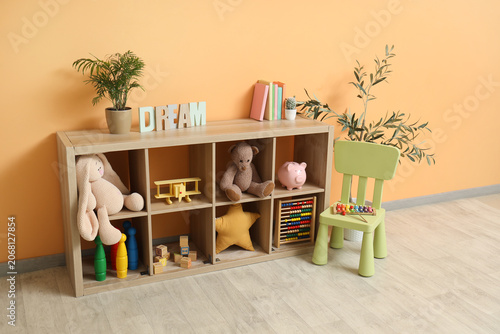 Interior of childrens room ...