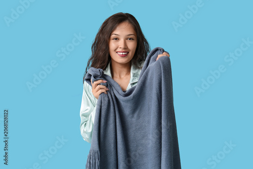 Beautiful young happy Asian...