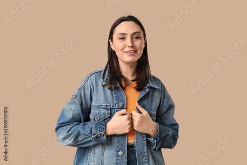 Beautiful young happy woman...