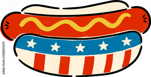 american hot dog