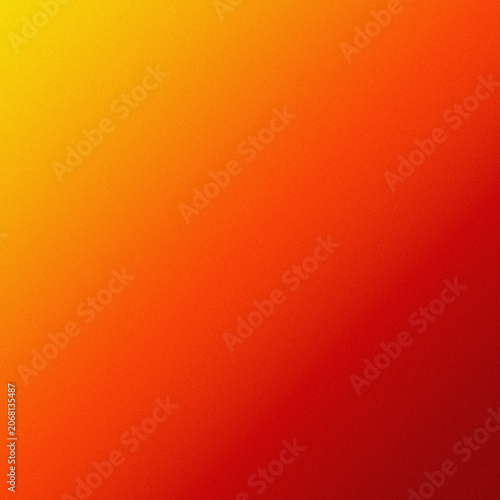 Vibrant abstract background featuring a smooth color gradient transitioning from bright yellow to deep red with a subtle grainy texture