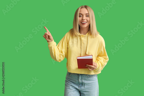 Beautiful young happy woman...