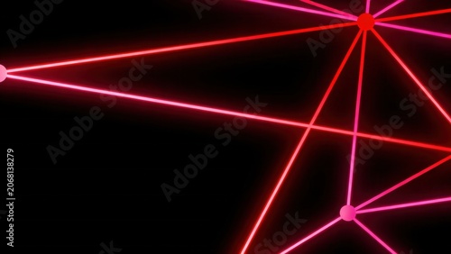 Abstract neon line pattern