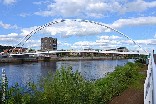 Waterside. New arched bridge over the River Trent for pedestrians and cyclists. Opened in June 2026.