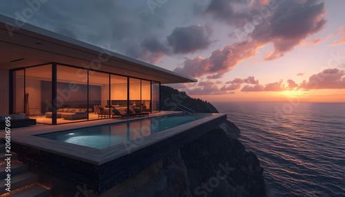 Modern Cliffside Luxury Mansion