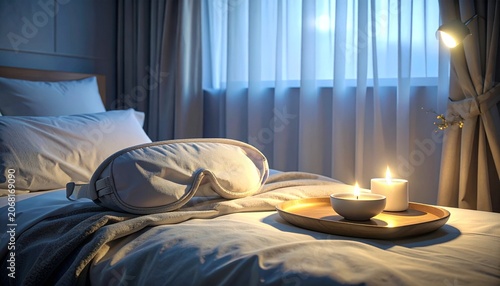 Modern Bedroom Interior with Relaxation Concept