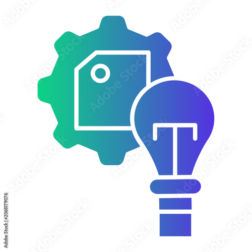 Tableau sur toile ai Gradient icon