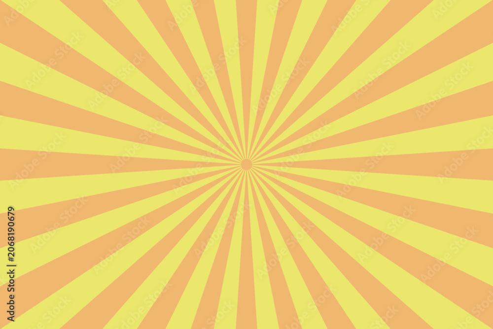 Fototapeta premium Yellow and Orange Sunburst Background for Retro Graphic Design Projects and Vibrant Poster Layouts