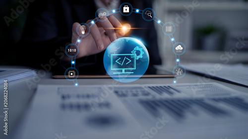 Fotografie Global software development and coding solutions