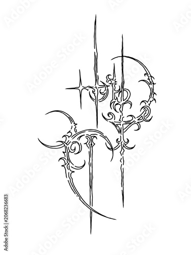 Cybersigilism Tribal Tattoo