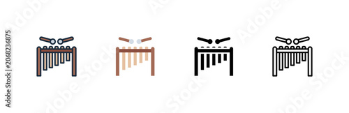 Konstfotografi Marimba Xylophone Icon Orchestra Music Classical Multi Style