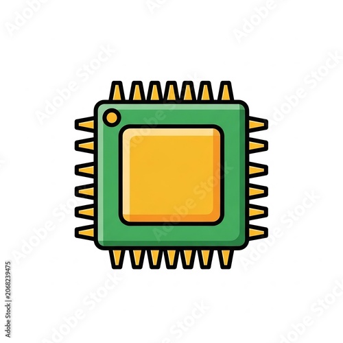 Computer processor icon representing high speed hardware