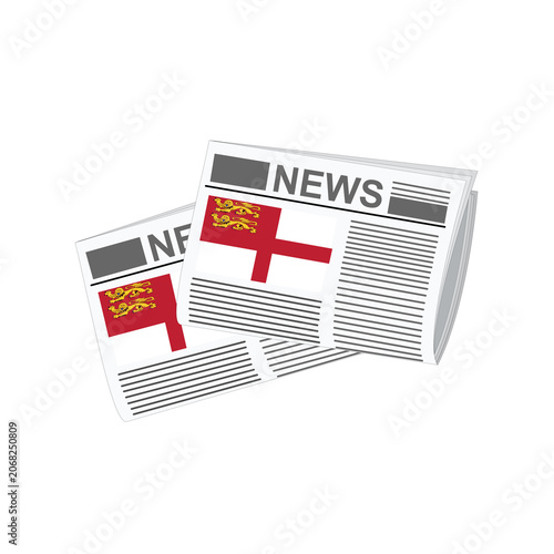 Принти на полотні Sark Newspapers News Vector Illustration