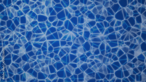 Fotografie Procedural Art of abstract-blue swimming pool water caustics background texture