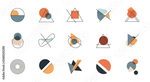 Abstract Geometric Shapes Collection - Modern Minimalist Design Elements