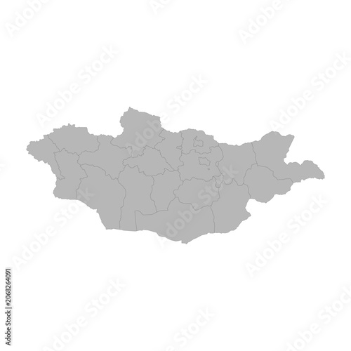 mongolia-political-map-vector