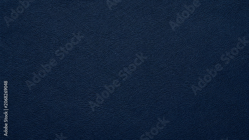 Schilderij op canvas Dark blue leather texture close up detailed surface with subtle grain