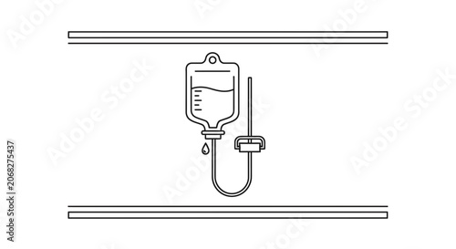 IV Drip Bag Infusion Medical Treatment Line Drop Healthcare Hospital Equipment