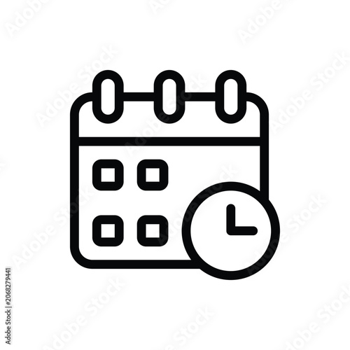 Schedule Outline Icon