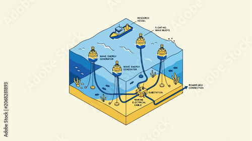 Obraz na plátně Hydrothermal Vents Ocean Floor.