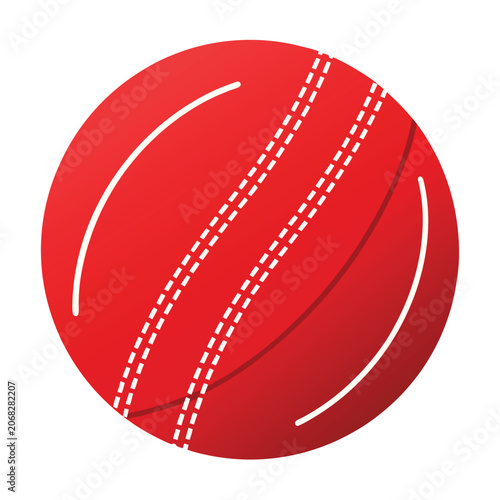 Cricket ball illustration vector for sports branding use