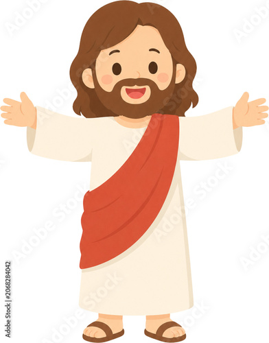 예수 귀여운 캐릭터 종교 스티커 PNG