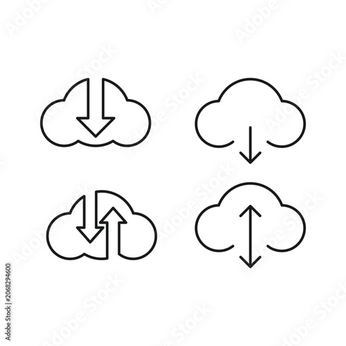 Cloud technology logo icon