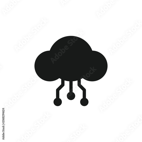 Cloud technology logo icon