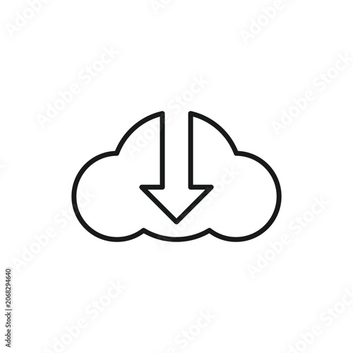 Cloud technology logo icon