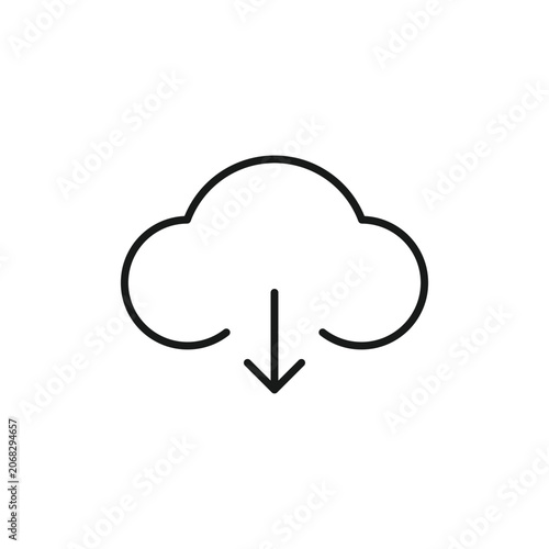 Cloud technology logo icon
