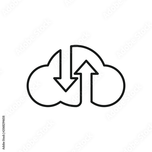 Cloud technology logo icon