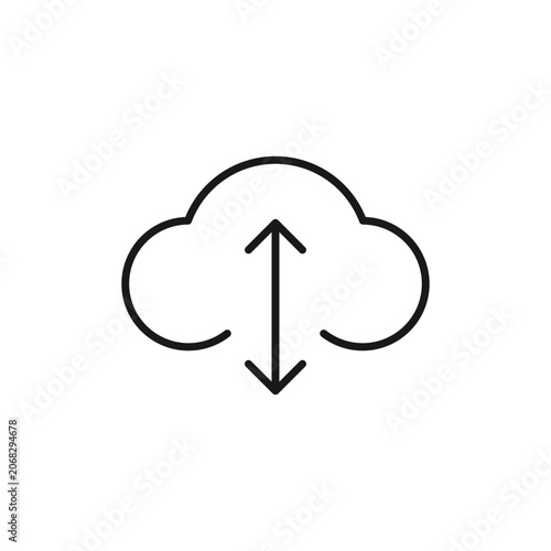 Cloud technology logo icon