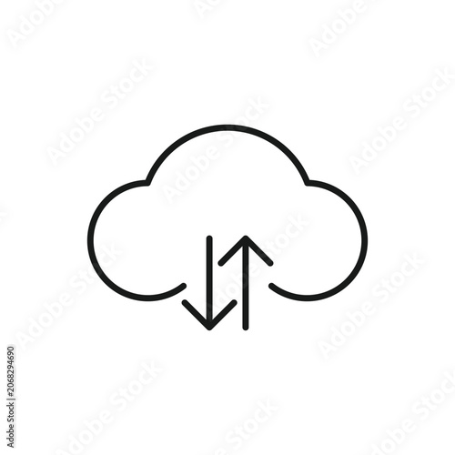 Cloud technology logo icon