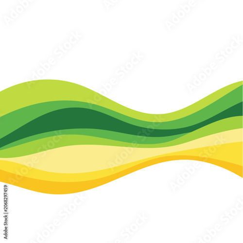Colorful abstract wave vector pattern