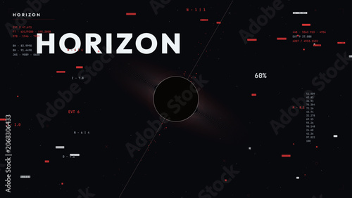 Abstract crimson black hole background with cosmic deep space and starry night sky modern astronomy science vector illustration glowing galaxy nebula universe design template for poster banner