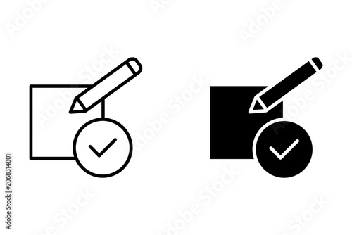Edit icon. Vector isolated illustration